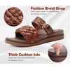 KuaiLu Women’s Arch Support Orthopedic Open Toe Sandals(Brown)