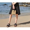 KuaiLu Women’s Arch Support Orthopedic Open Toe Sandals(Tan Black)
