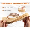 KuaiLu Women’s Arch Support Orthotic Flip Flop Sandals(Beige)