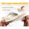 KuaiLu Women’s Arch Support Orthotic Flip Flop Sandals(Beige White)