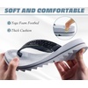 KuaiLu Women’s Arch Support Orthotic Flip Flop Sandals(Grey)