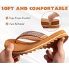 KuaiLu Women’s Arch Support Orthotic Flip Flop Sandals(Khaki)