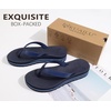 KuaiLu Women’s Arch Support Platform Flip Flop Sandals(Dark Blue（choose a Smaller Size）)