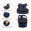 KuaiLu Women’s Arch Support Platform Flip Flop Sandals(Dark Blue（choose a Smaller Size）)