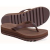 KuaiLu Women’s Arch Support Platform Flip Flop Sandals(Dark Brown（choose a Smaller Size）)