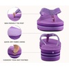 KuaiLu Women’s Arch Support Platform Flip Flop Sandals(Purple（choose a Smaller Size）)