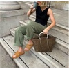 KuaiLu Womens Dressy Sandals Lightweight Cushion Slides with Arch Support(Khaki)