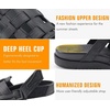 KuaiLu Womens Fashion Orthopedic Walking Sandals for Women 2025 Arch Support Sandles Comfort Plantar Fasciitis Recovery Cushion Summer Travel Outdoor Hiking Open Toe Water Shoes(Black)