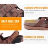 KuaiLu Womens Fashion Orthopedic Walking Sandals for Women 2025 Arch Support Sandles Comfort Plantar Fasciitis Recovery Cushion Summer Travel Outdoor Hiking Open Toe Water Shoes(Brown)