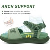 KuaiLu Womens Orthopedic Recovery Walking Arch Support Sandals Cushion Foam(Green)