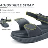 KuaiLu Womens Orthopedic Recovery Walking Arch Support Sandals Cushion Foam(Grey)