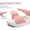 KuaiLu Womens Orthopedic Recovery Walking Arch Support Sandals Cushion Foam(Pink)