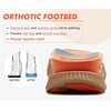 KuaiLu Womens Orthopedic Walking Sandals with Arch Support Recovery Cushion(Orange)