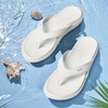 KuaiLu Women’s Orthotic Arch Support Flip Flop Sandals(Bright White)