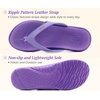 KuaiLu Women’s Orthotic Arch Support Flip Flop Sandals(Purple)