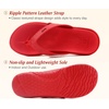 KuaiLu Women’s Orthotic Arch Support Flip Flop Sandals(Red)