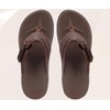KuaiLu Womens Orthotic Cushion Flip Flops Sandals With Arch Support Footbed(Dark Brown)