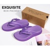 KuaiLu Womens Orthotic Cushion Flip Flops Sandals With Arch Support Footbed(Purple)