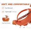 KuaiLu Women’s Rhinestone Flip Flops Arch Support Yoga Mat Cushion Sandals(Orange)