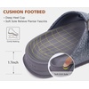 KuaiLu Womens Sandals with Arch Support Comfortable Orthopedic Cushion Recovery Slides Summer Fashion Leather Double Buckle Casual Slip On Plantar Fasciitis Shoes for Indoor&Outdoor (US Size 6-12)(Grey)