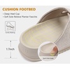 KuaiLu Womens Sandals with Arch Support Comfortable Orthopedic Cushion Recovery Slides Summer Fashion Leather Double Buckle Casual Slip On Plantar Fasciitis Shoes for Indoor&Outdoor (US Size 6-12)(White)