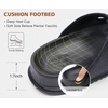 KuaiLu Womens Sandals with Arch Support Comfortable Orthopedic Cushion Recovery Slides Summer Fashion Leather Double Buckle Casual Slip On Plantar Fasciitis Shoes for Indoor&Outdoor (US Size 6-12)(Black)