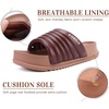 KuaiLu Womens Sandals with Arch Support Comfortable Orthopedic Slippers(Brown)