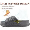 KuaiLu Womens Sandals with Arch Support Comfortable Orthopedic Slippers(Grey)