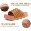 KuaiLu Womens Sandals with Arch Support Comfortable Orthopedic Slippers(Khaki)