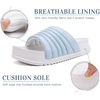 KuaiLu Womens Sandals with Arch Support Comfortable Orthopedic Slippers(Light Blue)