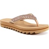KuaiLu Women’s Arch Support Orthotic Flip Flop Sandals(Beige)