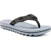 KuaiLu Women’s Arch Support Orthotic Flip Flop Sandals(Grey)