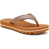 KuaiLu Women’s Arch Support Orthotic Flip Flop Sandals(Khaki)