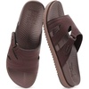 KuaiLu Womens Dressy Sandals Lightweight Cushion Slides with Arch Support(Brown)
