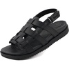 KuaiLu Womens Fashion Orthopedic Walking Sandals for Women 2025 Arch Support Sandles Comfort Plantar Fasciitis Recovery Cushion Summer Travel Outdoor Hiking Open Toe Water Shoes(Black)