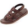 KuaiLu Womens Fashion Orthopedic Walking Sandals for Women 2025 Arch Support Sandles Comfort Plantar Fasciitis Recovery Cushion Summer Travel Outdoor Hiking Open Toe Water Shoes(Brown)