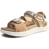 KuaiLu Womens Orthopedic Walking Sandals with Arch Support Recovery Cushion(Beige)