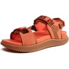 KuaiLu Womens Orthopedic Walking Sandals with Arch Support Recovery Cushion(Orange)