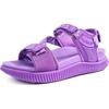 KuaiLu Womens Orthopedic Walking Sandals with Arch Support Recovery Cushion(Purple)