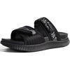 KuaiLu Womens Orthotic Adjustable Strap Slides Arch Support Slip On Sandals(Black)