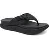 KuaiLu Womens Orthotic Cushion Flip Flops Sandals With Arch Support Footbed(Black)