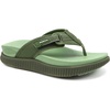 KuaiLu Womens Orthotic Cushion Flip Flops Sandals With Arch Support Footbed(Green)