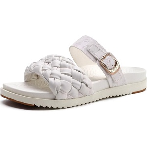 KuaiLu Women’s Arch Support Orthopedic Open Toe Sandals(Bride White)