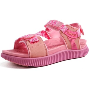 KuaiLu Womens Orthopedic Walking Sandals with Arch Support Recovery Cushion(Pink)