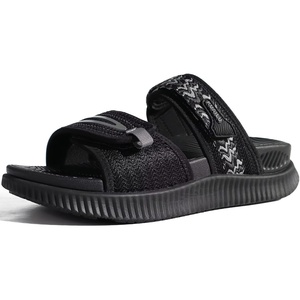 KuaiLu Womens Orthotic Adjustable Strap Slides Arch Support Slip On Sandals(Black)