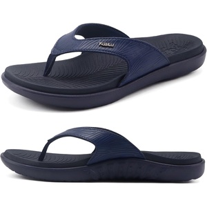 KuaiLu Women’s Orthotic Arch Support Flip Flop Sandals(Dark Blue)