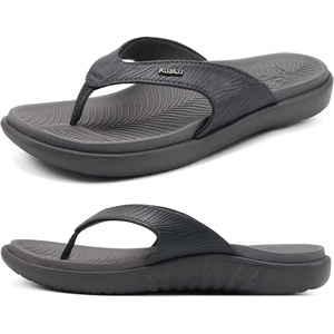 KuaiLu Women’s Orthotic Arch Support Flip Flop Sandals(Grey)