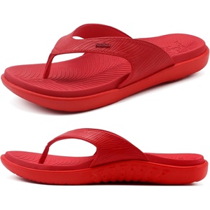 KuaiLu Women’s Orthotic Arch Support Flip Flop Sandals(Red)
