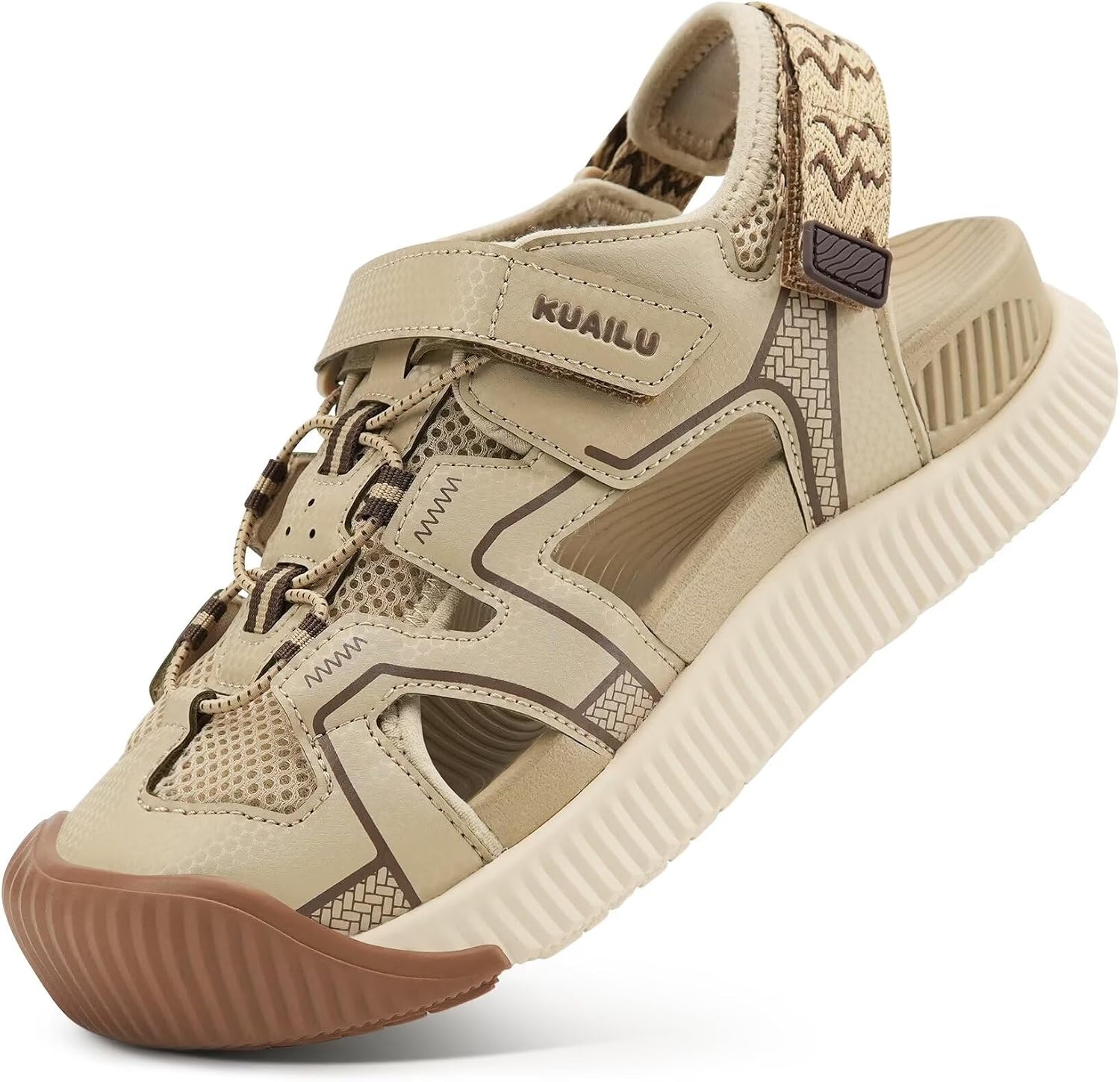 image:imageKuaiLu Womens Orthotic Walking Arch Support Closed Toe Sport Hiking SandalsBeige