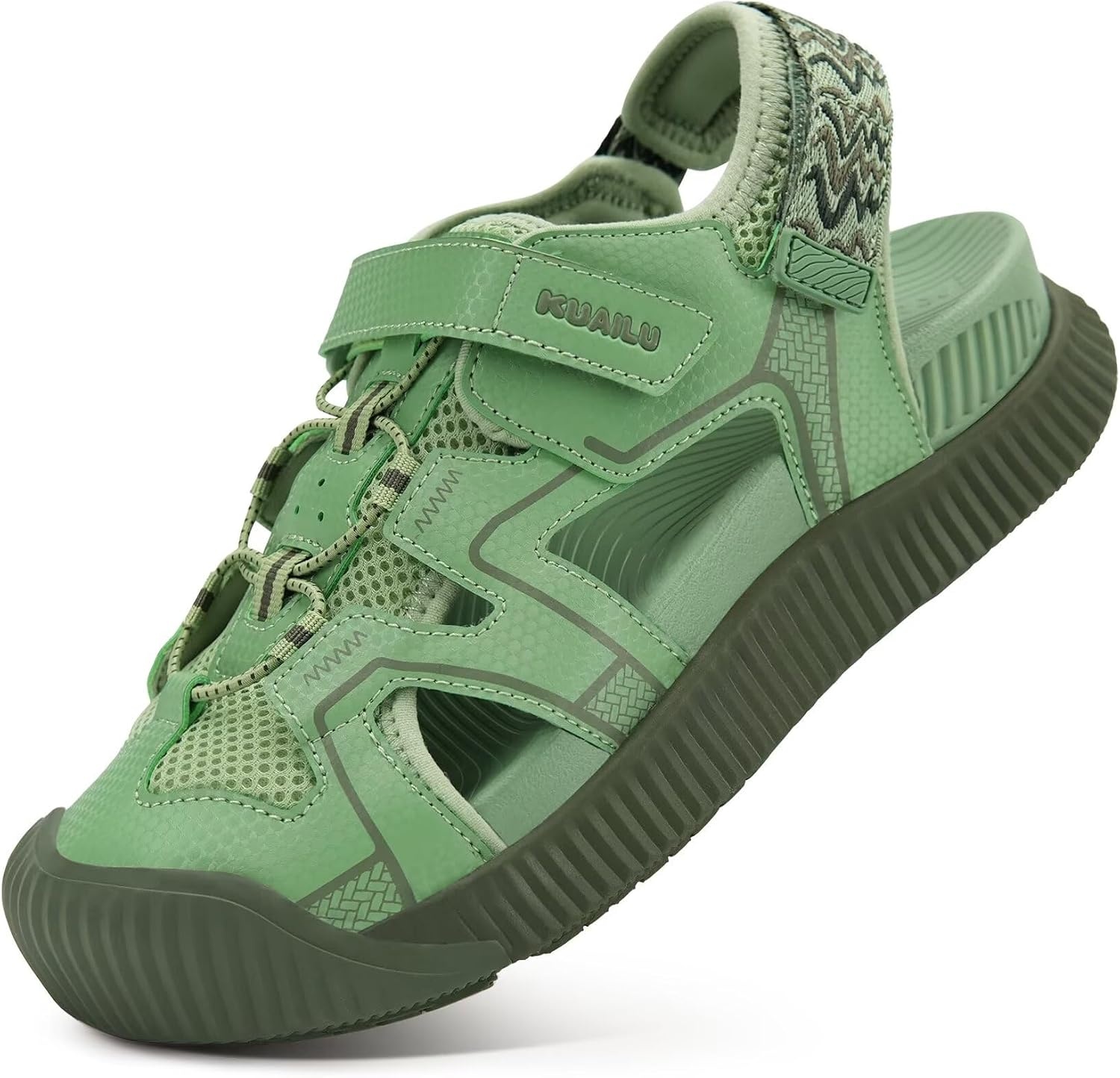 image:imageKuaiLu Womens Orthotic Walking Arch Support Closed Toe Sport Hiking SandalsGreen